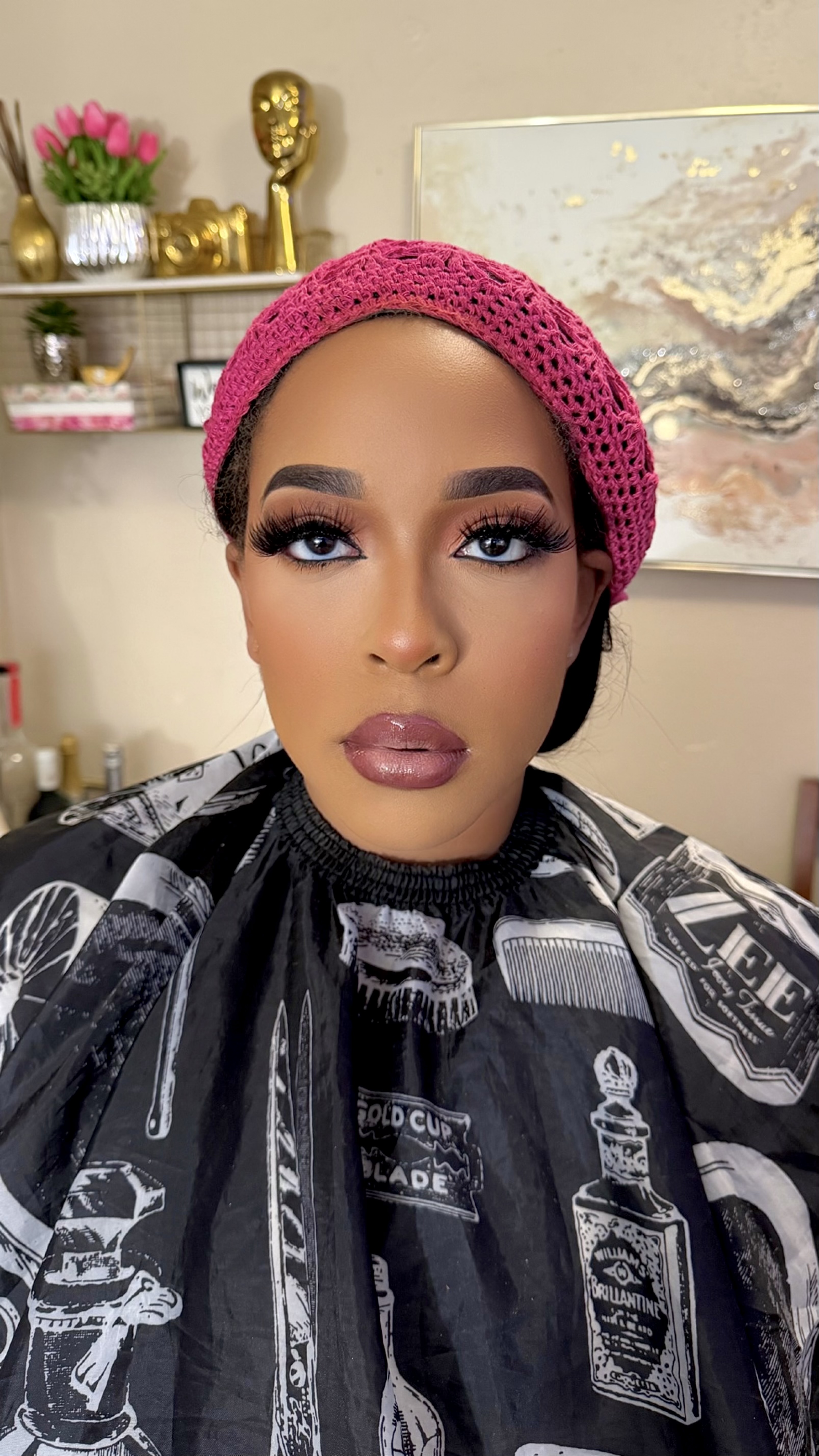 Full makeup glam